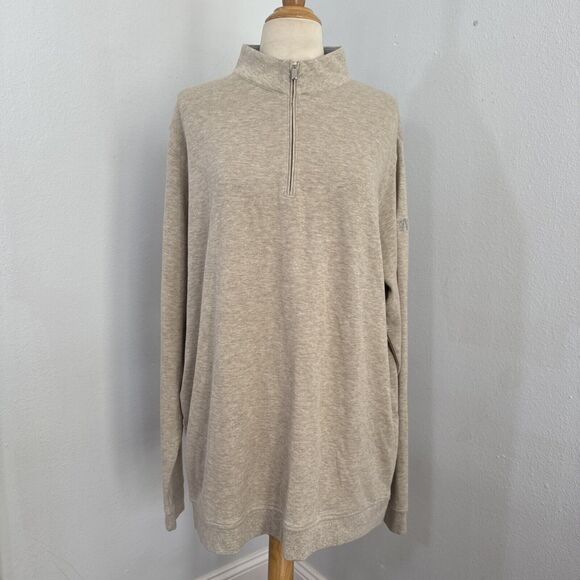 Peter Millar Sweater Mens Large Crown Comfort Pullover Quarter Zip - Picture 1 of 12